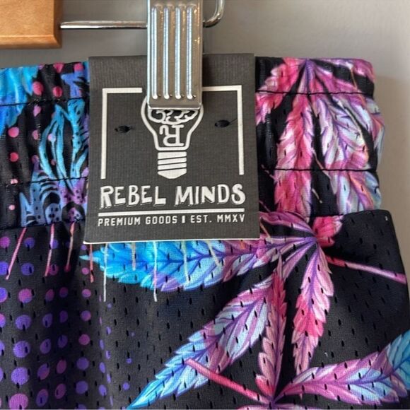 NWT Rebel Minds Swim Trunks Canabis Brilliant Color - Picture 6 of 8